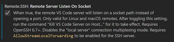 Remote-socket setting